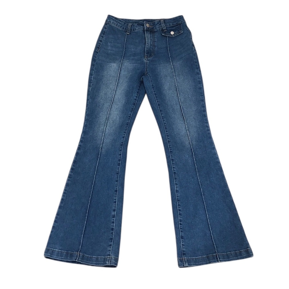 Cider Flare Jeans Size XS Blue Front Seam